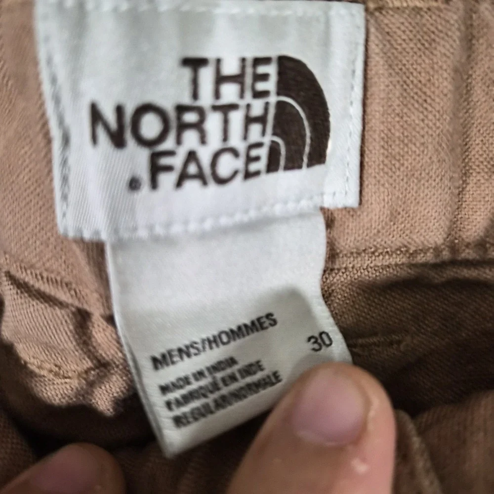 The North Face Men's Size 30 Brown Canvas Pants Straight Leg Outdoor Hiking